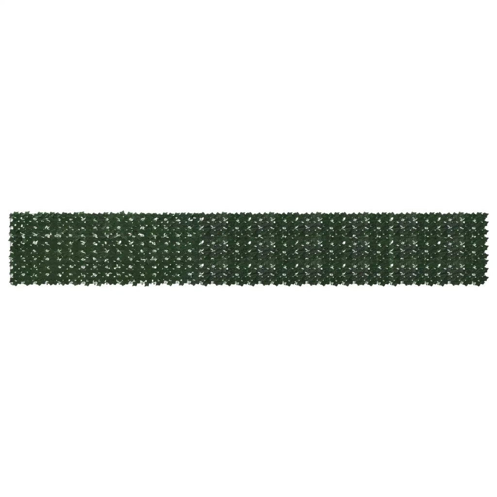 Paravento da Balcone | Schermo per balcone con foglie Verde Scuro 500 x 75 cm