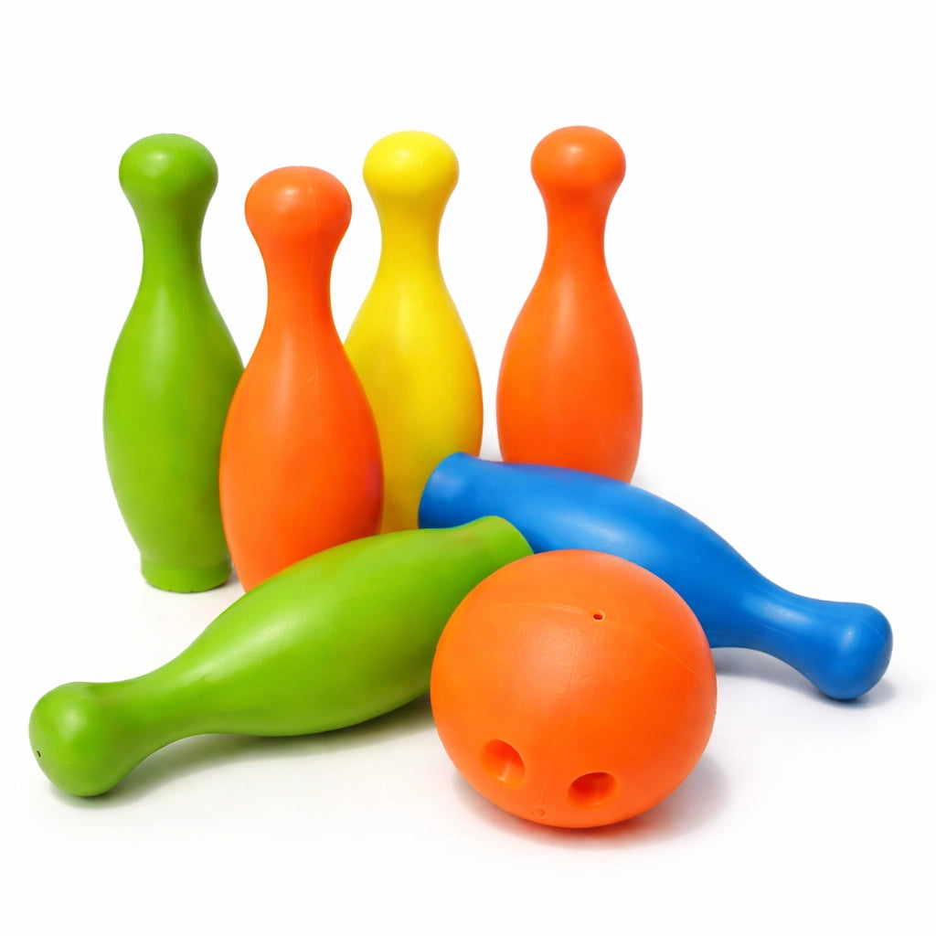 SET PALLA DA BOWLING CON 6 BIRILLI DA 19CM