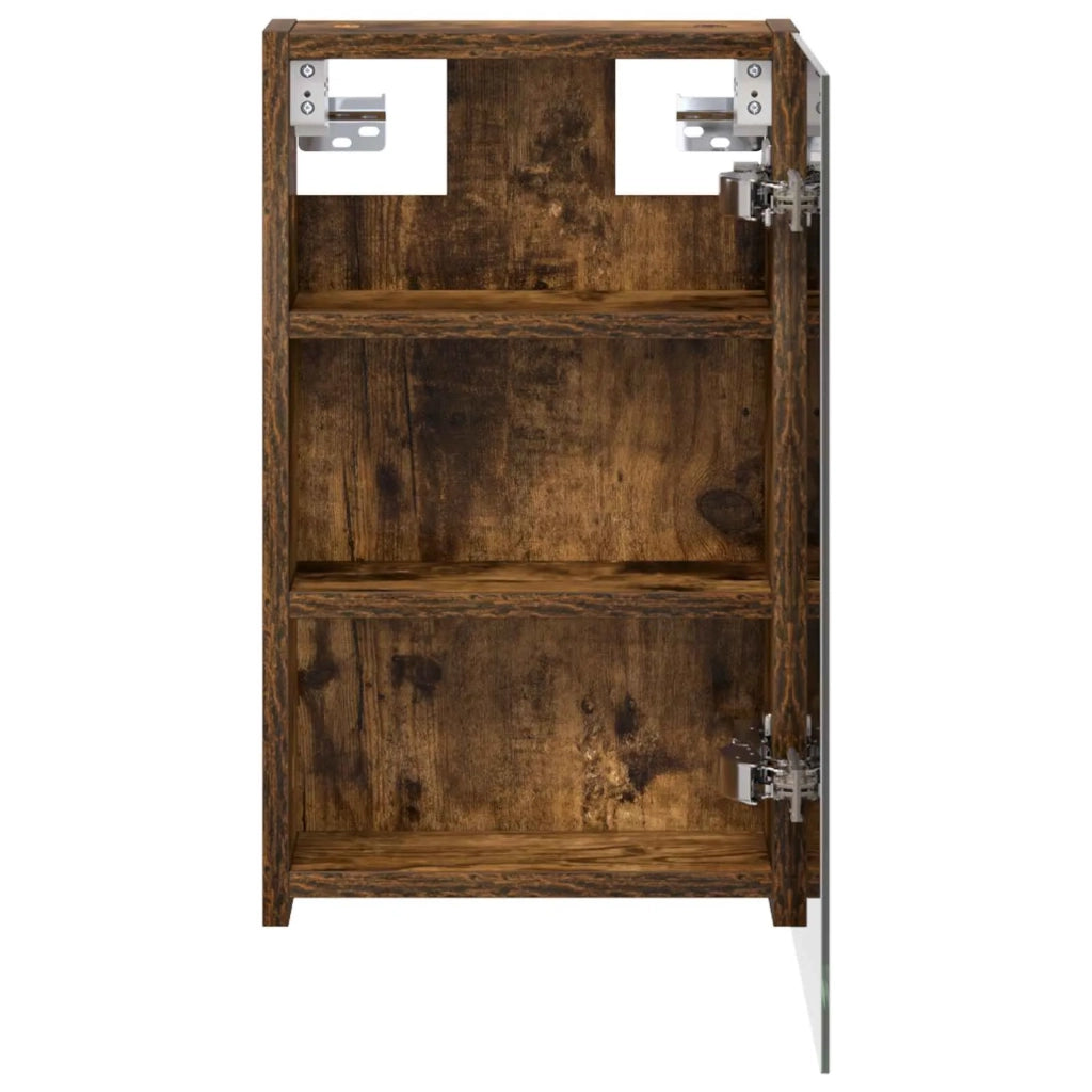 Mobiletto per specchio da Bagno | Armadio da bagno Rovere fum¨¦ 30 x 10,5 x 50 cm