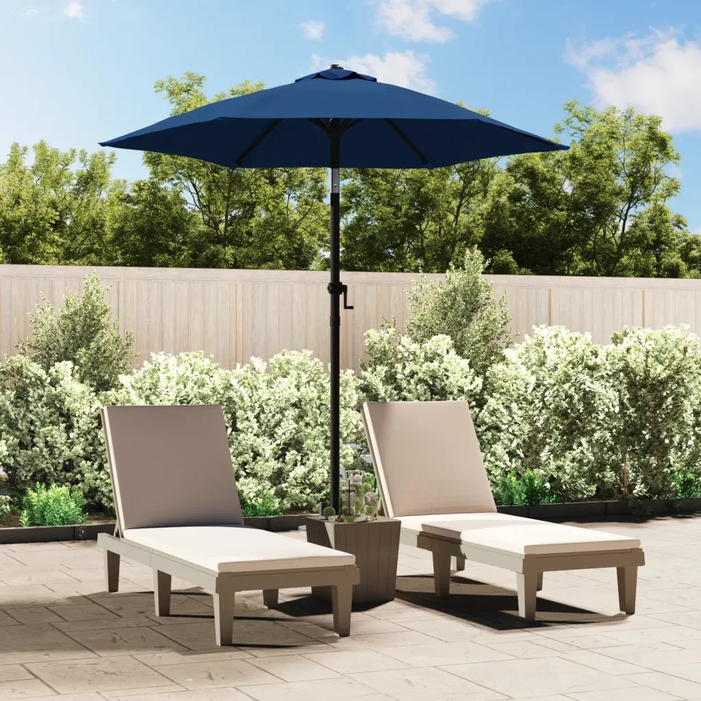 Ombrellone-Ombrello da giardino Blu 200x224 cm in Alluminio