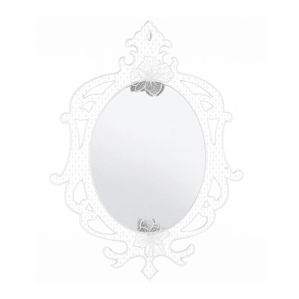 SPECCHIO  DA PARETE MADAME CON DECORAZIONI IN CRISTALLO ACRILICO CON LUCI