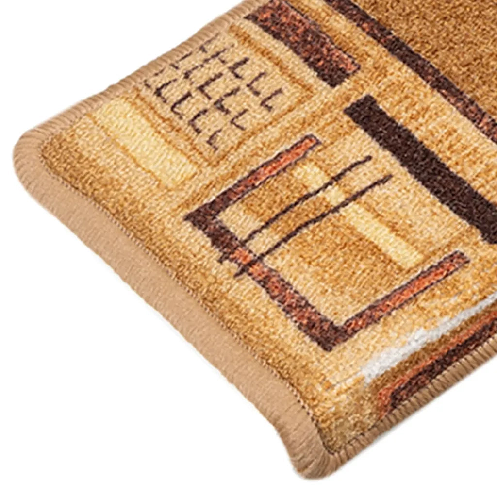 Tappetini per Scale Autoadesivi 5 pz 65x21x4 cm Beige 149840