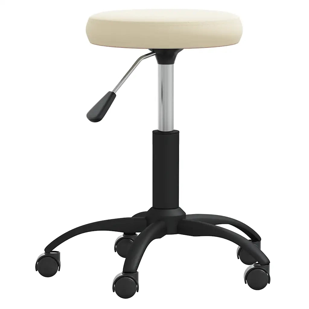 Sedia Girevole da Ufficio Crema in Velluto 333173