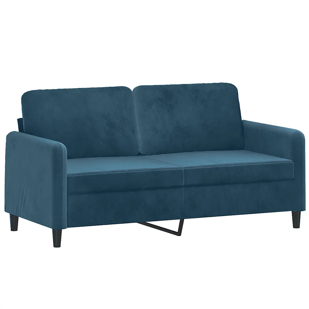 Divano a 2 Posti-Sofa 2 Posti Blu 140 cm in Velluto 620831