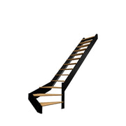 SPECTRA - Scala diritta a Œ con LED integrati, nera