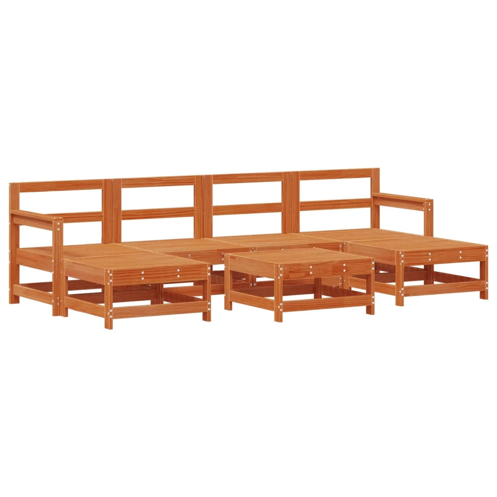Set Lounge da Giardino 7 pcs Marrone Cerato 3418067