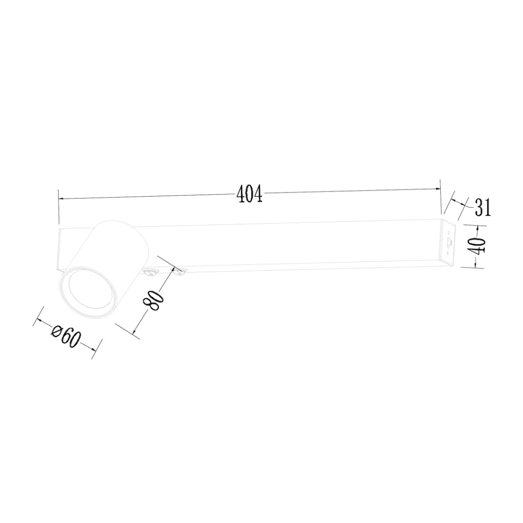 Applique bianca sinistra LED 5W CCT 3000-4000K GU10