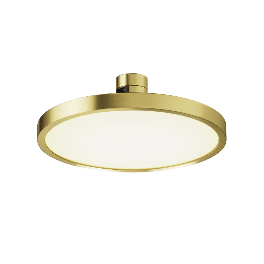 Maytoni Lampada da binario Flarity Plato 1 luce LED integrato ottone alluminio