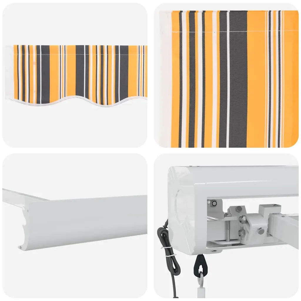 Tenda da Sole Multicolore 350 x 250 cm Poliestere e Alluminio 3330316