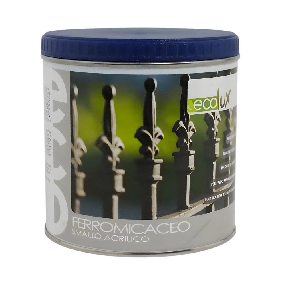Ecolux smalto ferromicaceo antichizzante acrilico grigio scuro 8010 *** formato 2.5 lt, confezione 1