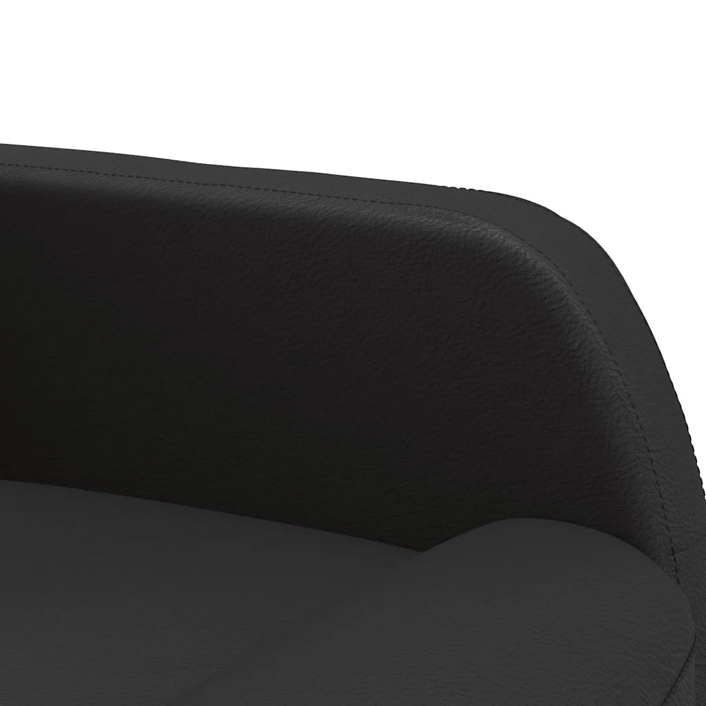 Poltrona Reclinabile Nera in Similpelle 321352