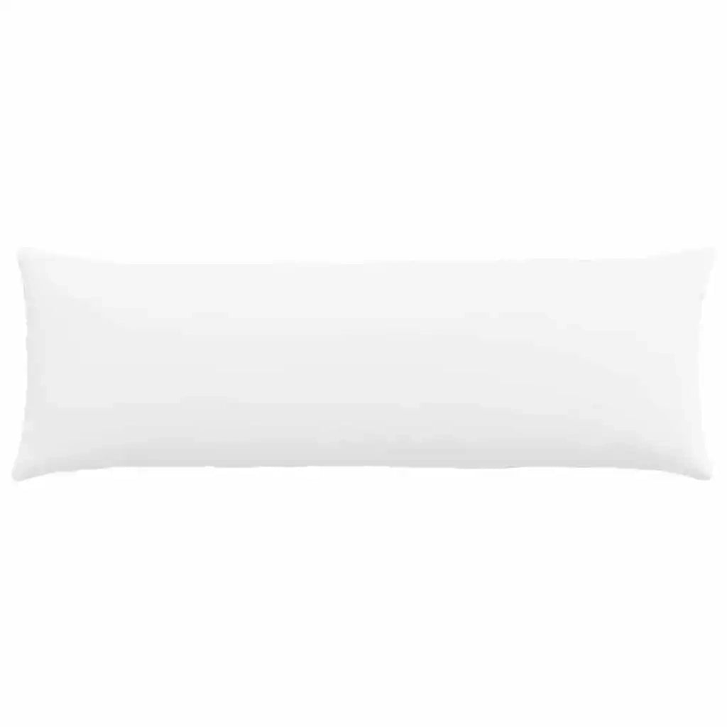 Cuscini da Divano 2 pz-Set di 2 Cuscini per Sofa Bianco 120 x 40 cm Tessuto