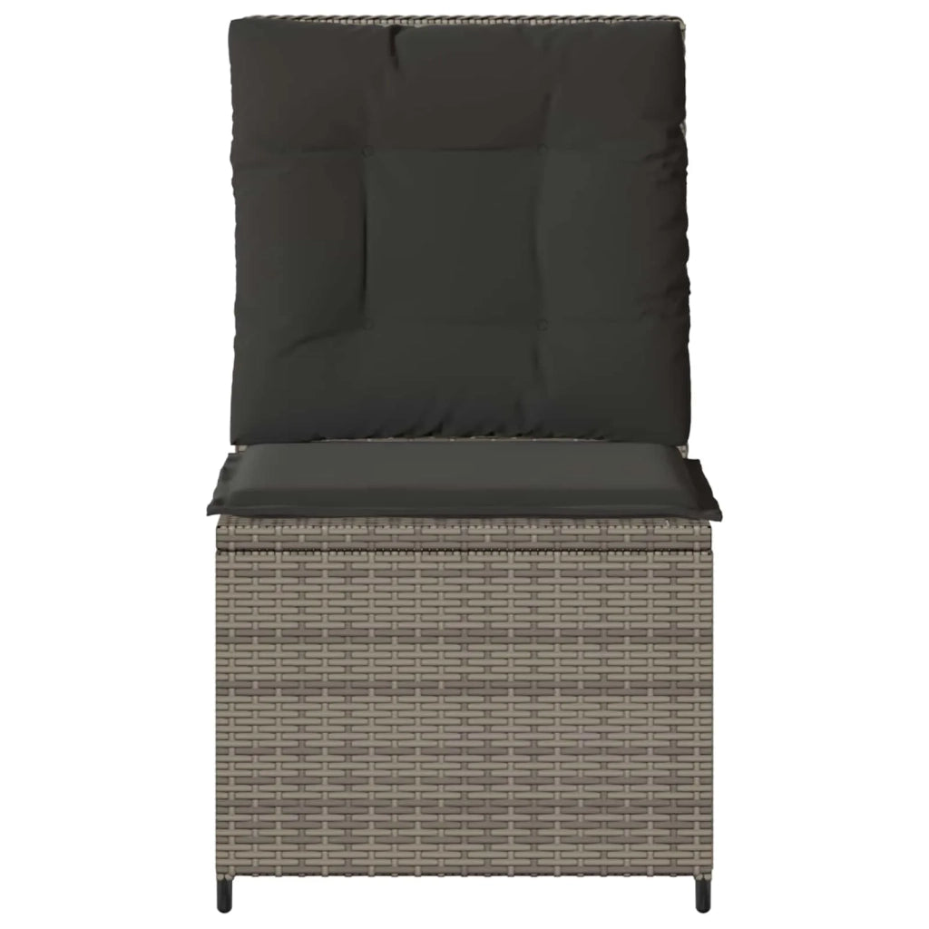 Divano da giardino con cuscino Grigio polyrattan 3394478