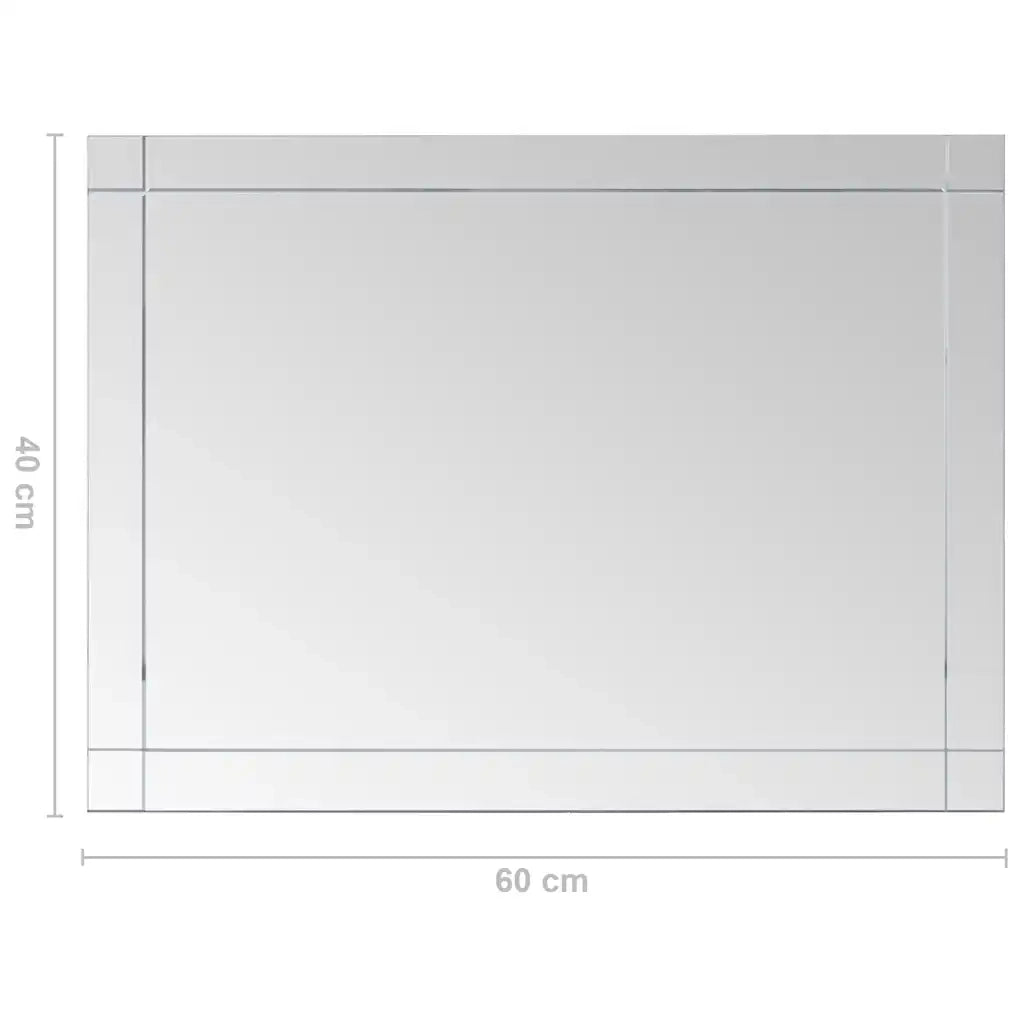 Specchio da Parete 60x40 cm in Vetro 249531