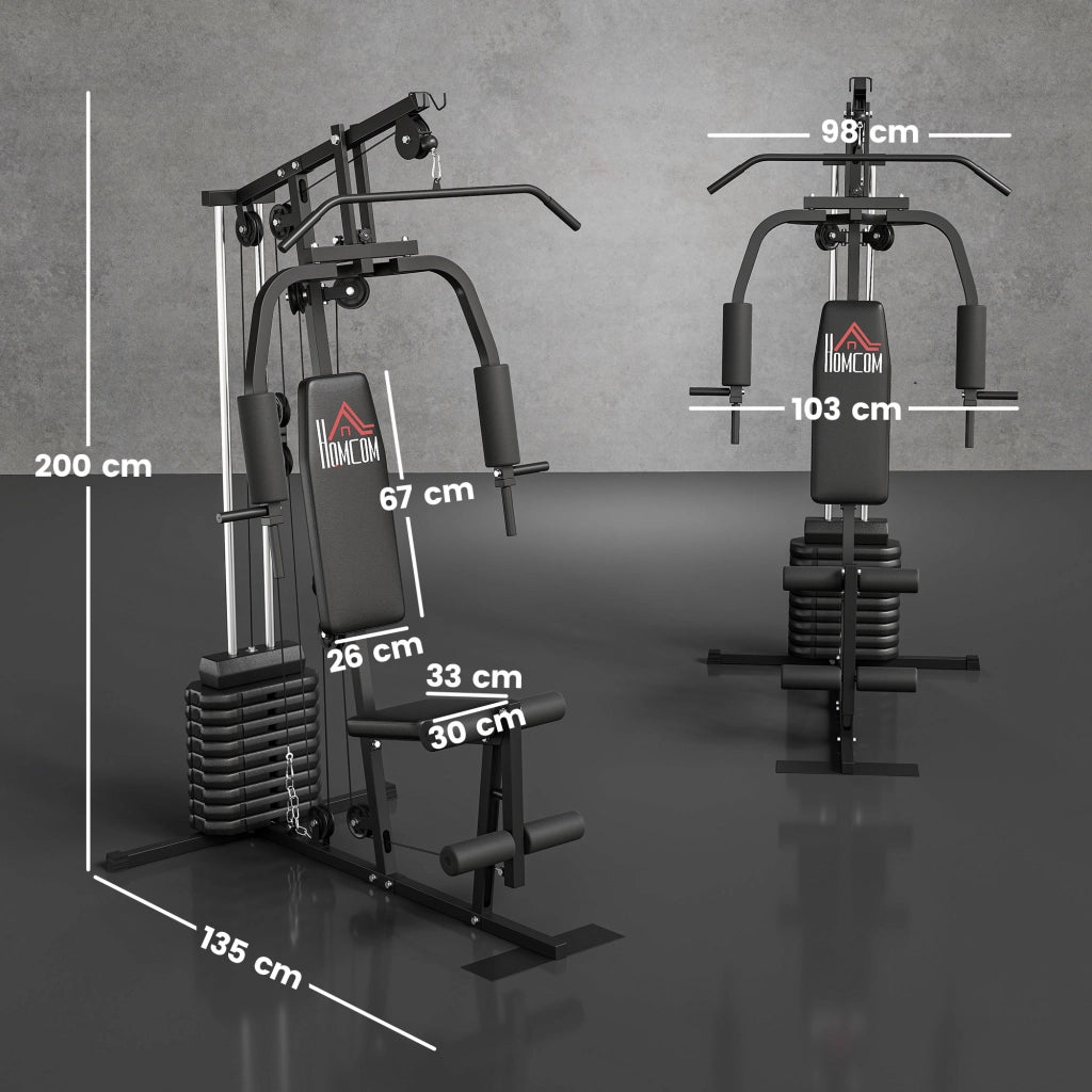 Attrezzo Fitness Multifunzione con 9 Pesi 5 kg ¨C Minimal ¨C 200x135x103 cm