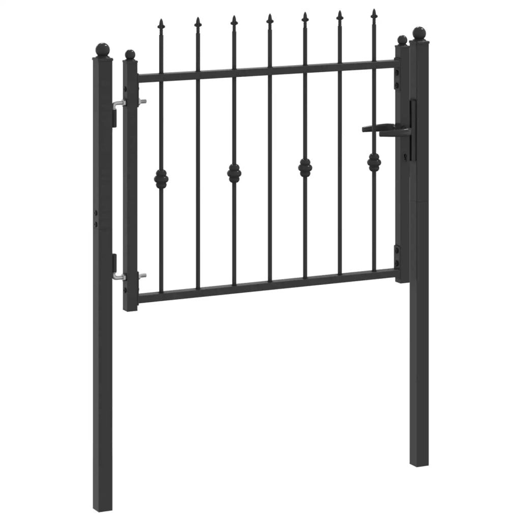 Cancello per recinzione HORST 100 x 75 cm Metallo Nero CFW4930124