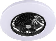 Ventilatore da soffitto Nero | Lampada e ventilatore in 1 | Ø 30 cm | 385298