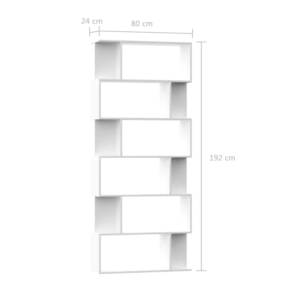 Libreria/Divisorio Bianco 80x24x192 cm in Legno Ingegnerizzato 800090