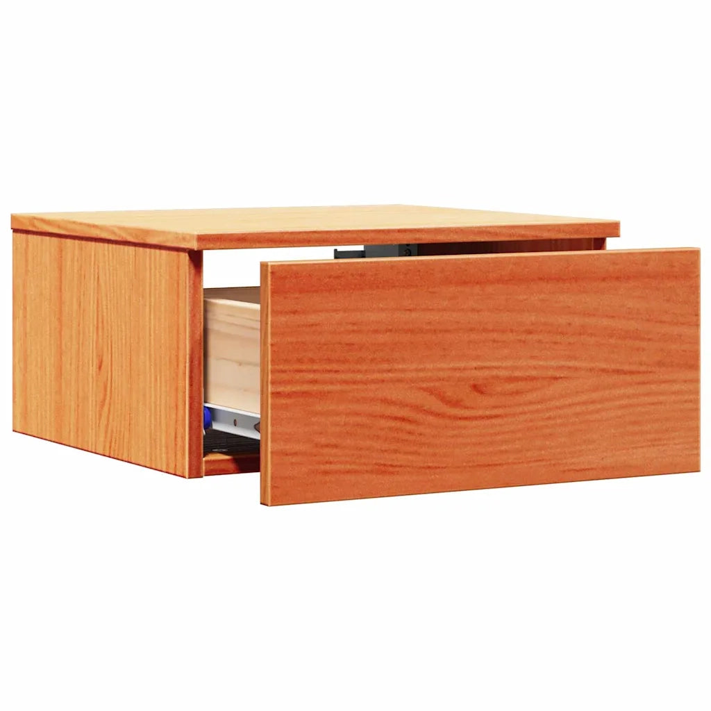 Comodino con cassetto 2 pcs Marrone cerato 37 x 35 x 18,5 cm 873486