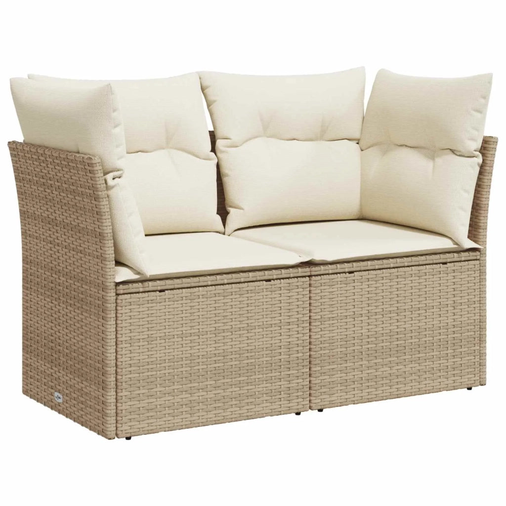 Set di divani 6 pz Beige e Bianco Crema 3447362