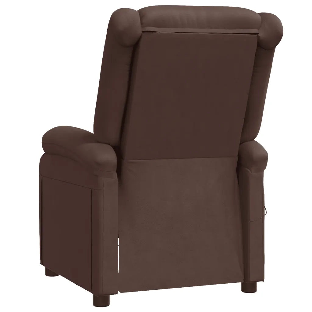 Poltrona Massaggiante Marrone in Similpelle 348463