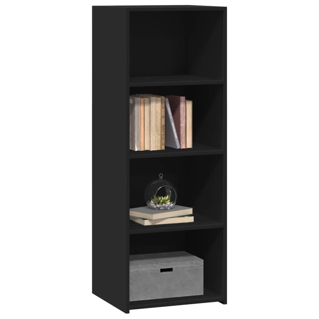 Credenza Nera 45x41x124cm in Legno Multistrato 846391