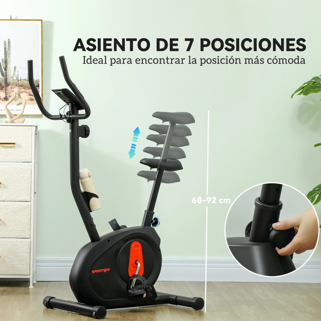 Bicicletta Statica ¨C zephmum ¨C Nero 88x50.5x131.5 cm