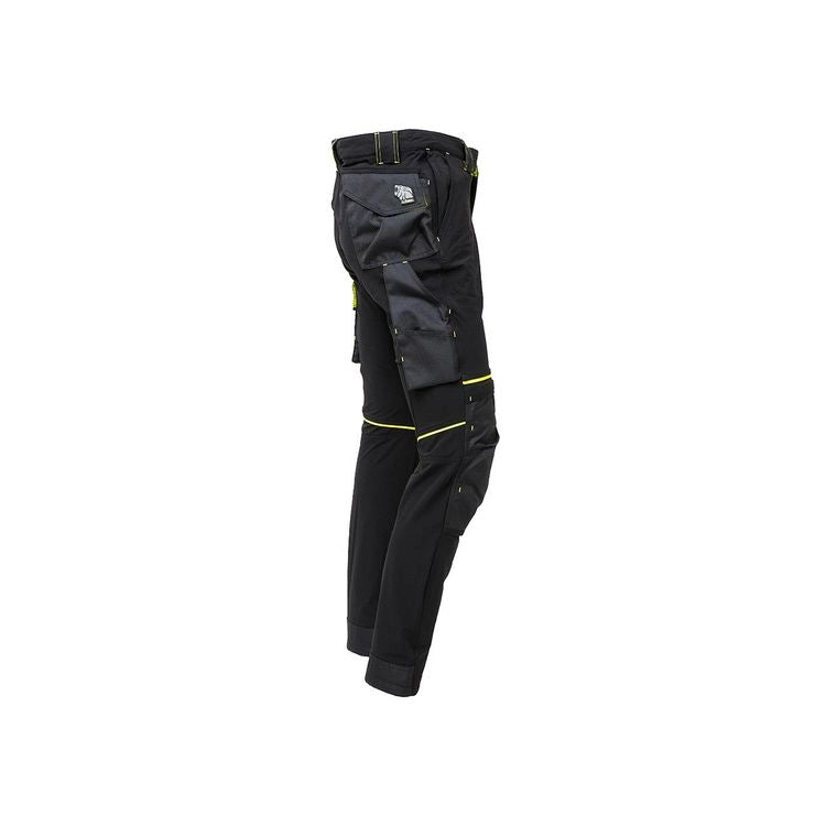 U-POWER PANTALONE ATOM SLIM FIT NERO-GIALLO TG.L- 1,0 pz