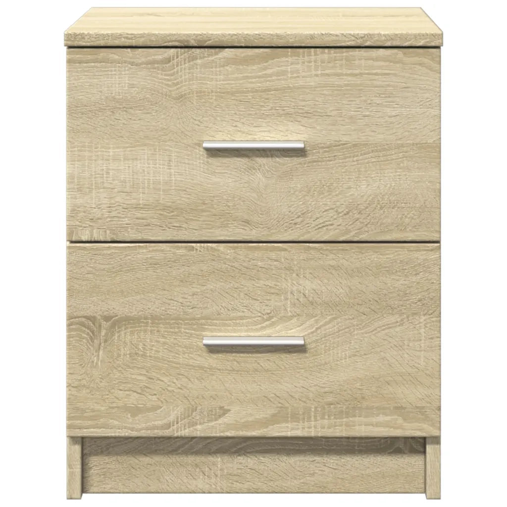 Comodini 2 pz con 2 Cassetti Rovere Sonoma 40x36x50 cm 858790