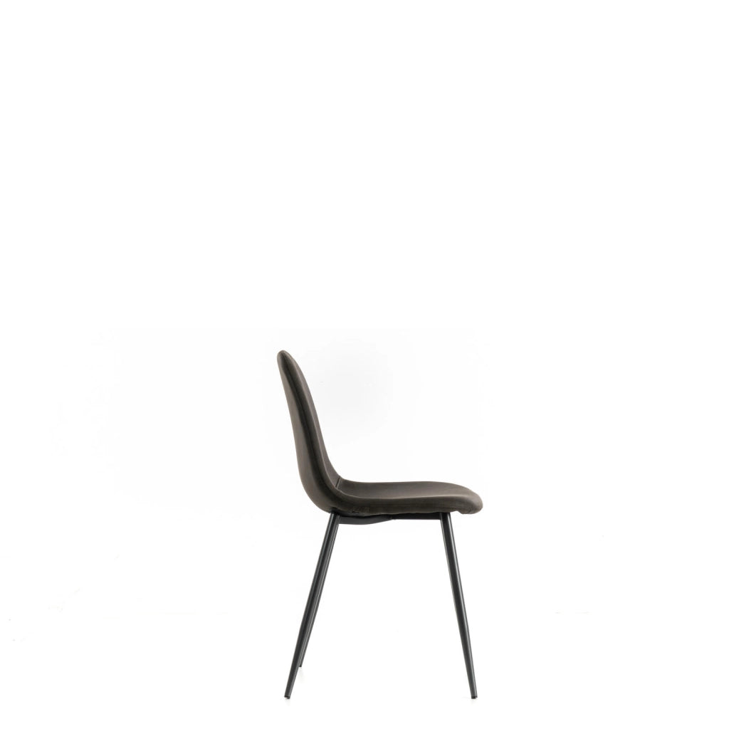 4x Sedia in similpelle 44cm x 50cm H. 84cm