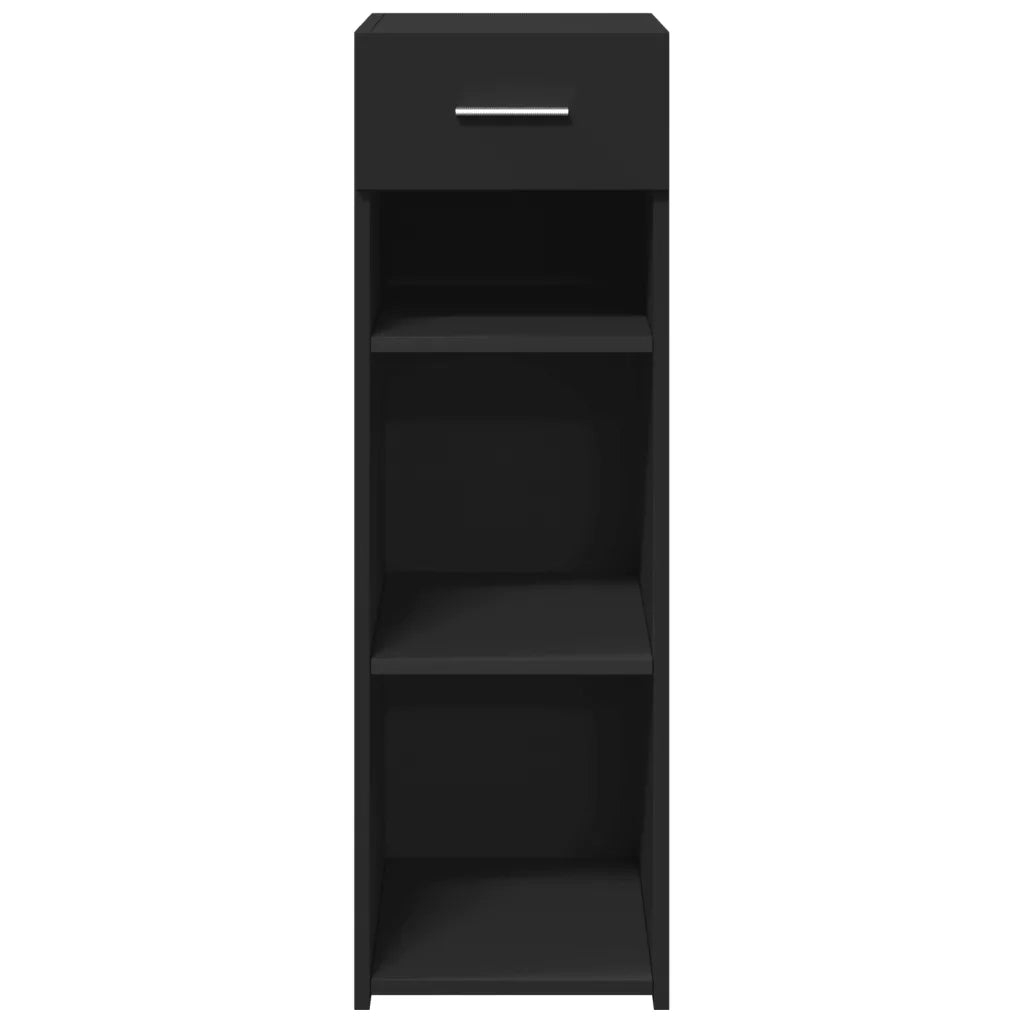 Credenza Nera 30x42,5x93 cm in Legno Multistrato 846307