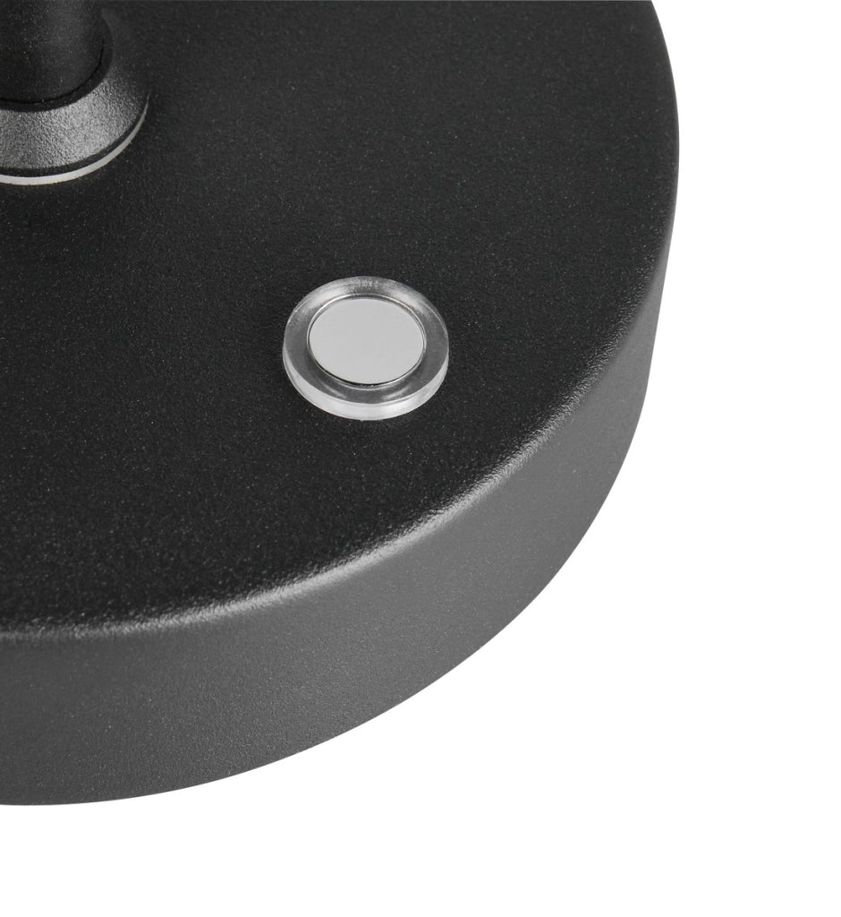 Lampada da scrivania wireless nera USB-C LED CCT 3W