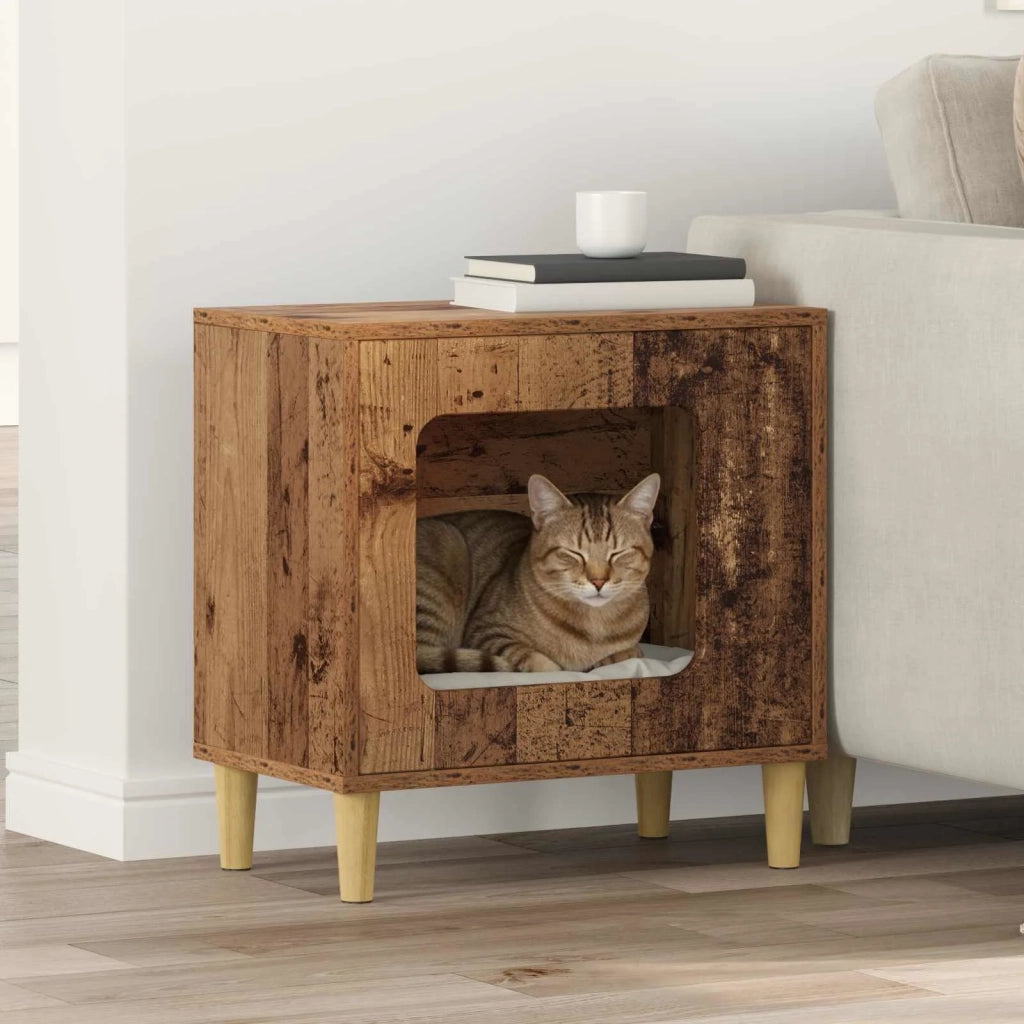 Casa per Gatti Legno vecchio 51 x 30 x 52 cm Legno multistrato CFW2591845