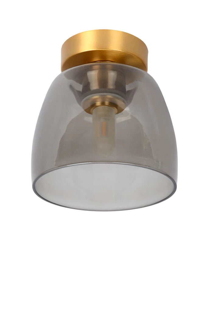 Spot soffitto Lucide Tyler vetro ottone G9 33W 30164/01/02