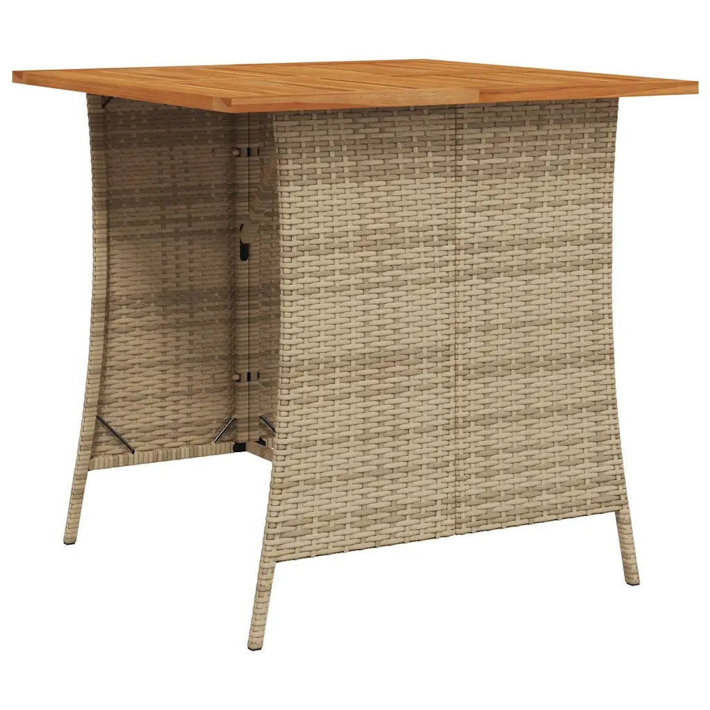 Set Divano da Giardino 6 pz con Cuscini a L Beige in Polyrattan 3213542