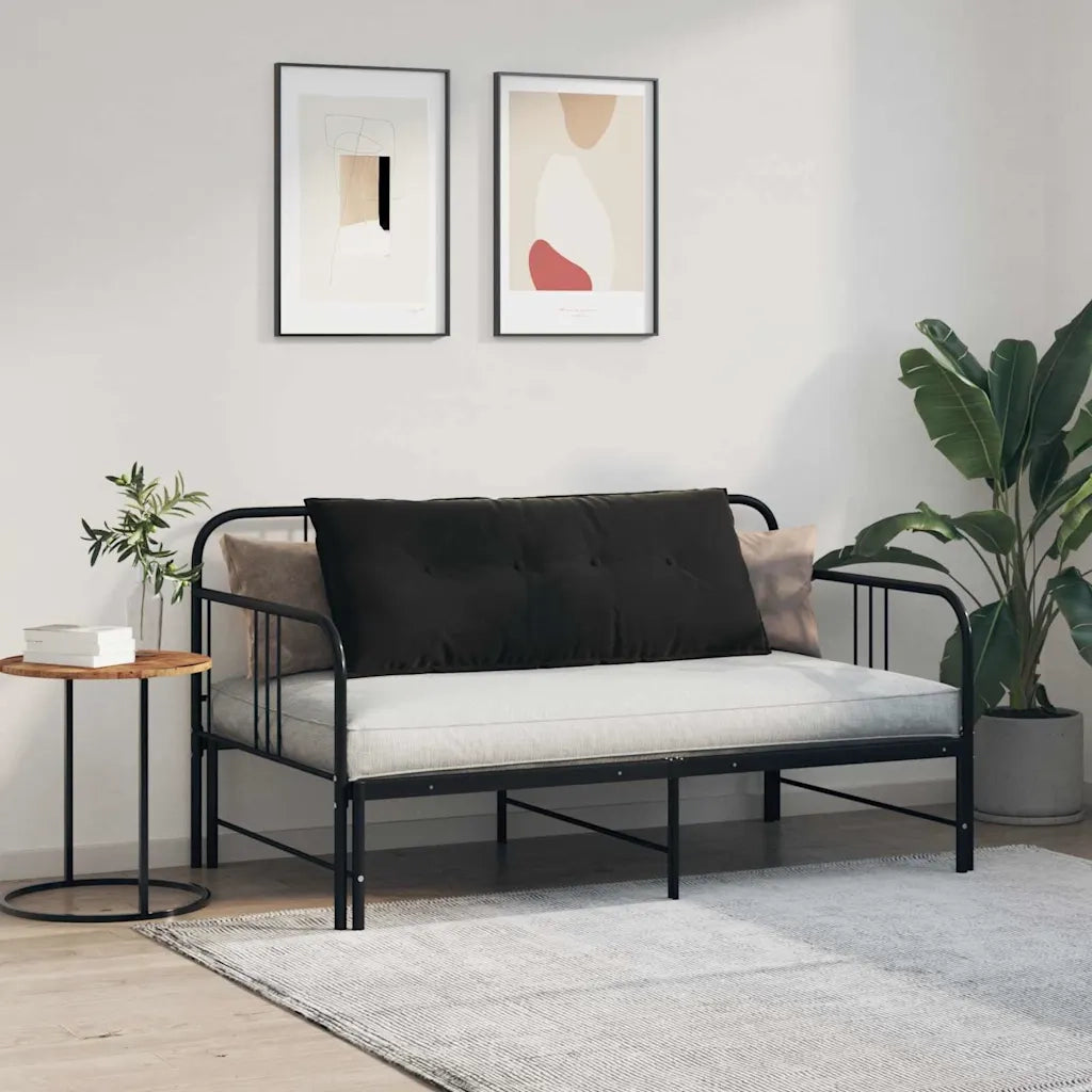 Cuscino per Schiena | Cuscino dorsale Nero 120 x 50 cm Tessuto in Cords