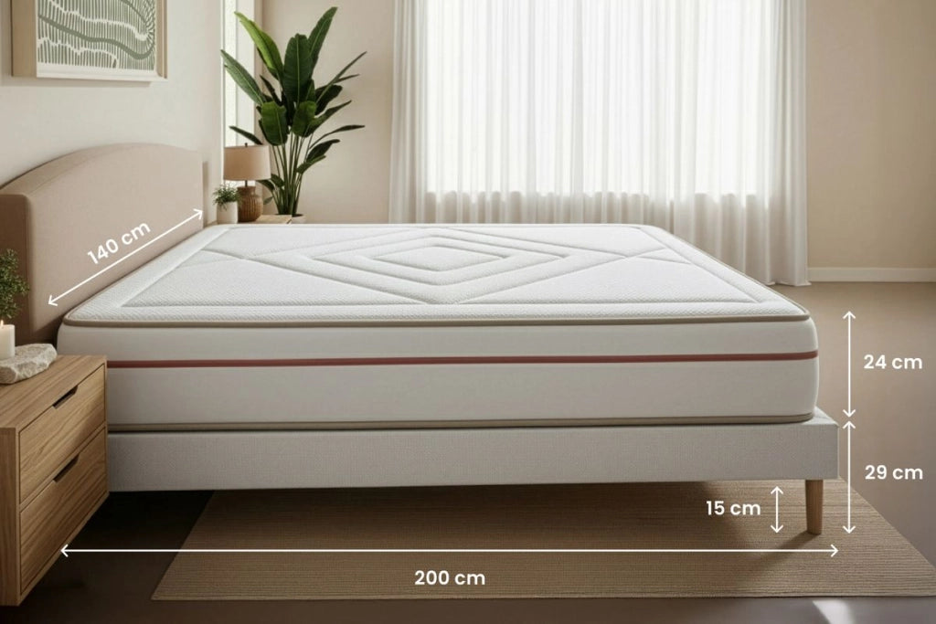 Set materasso e base 140x200 cm - Le Paisible