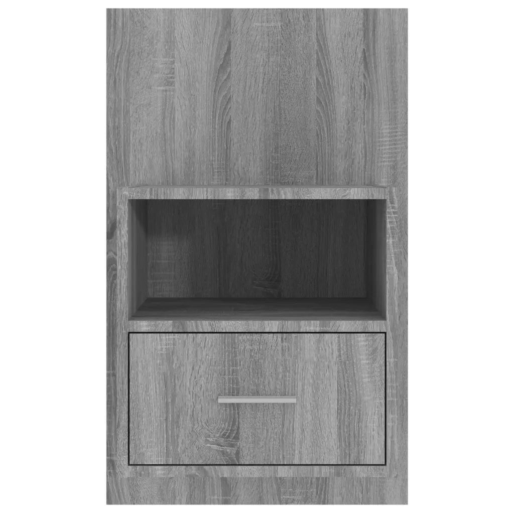 Comodino a Muro Grigio Sonoma 816966