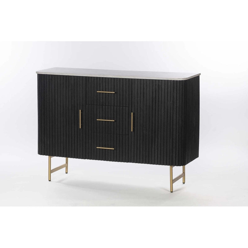 Mobile Legno Bengala Nero Top Marmo Cm 120x38h85
