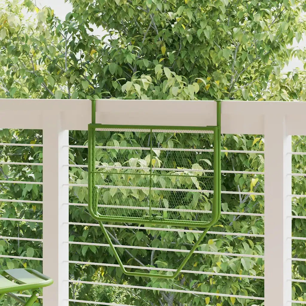 Tavolo da Balcone Verde 60x40 cm in Acciaio 340918