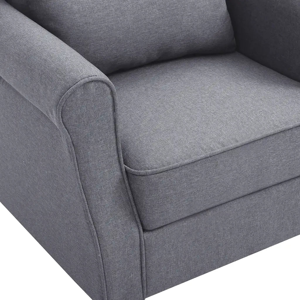 Poltrona | Sedia Relax Grigio Scuro in Tessuto
