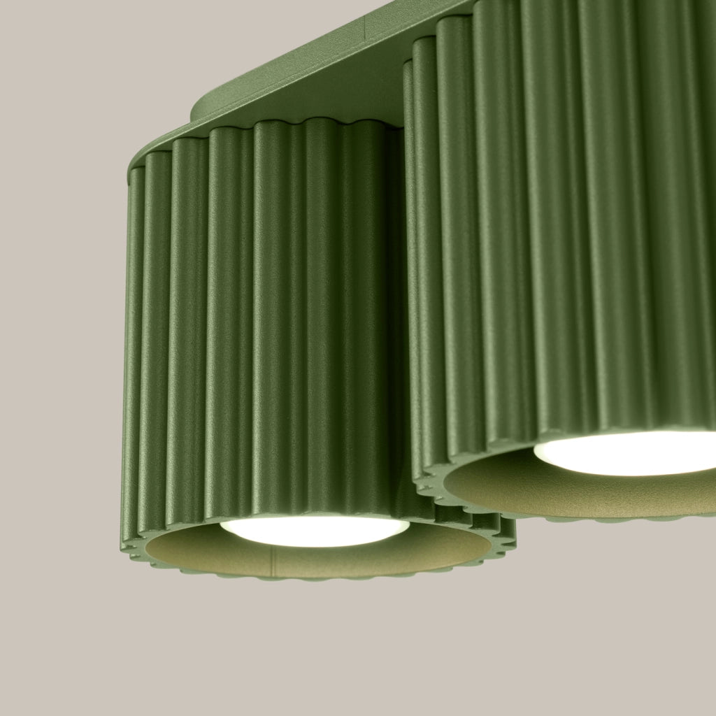 Lampada da soffitto AURA 2 verde oliva GU10