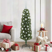 Albero di Natale artificiale con 150 LED Verde 150 cm 3394933
