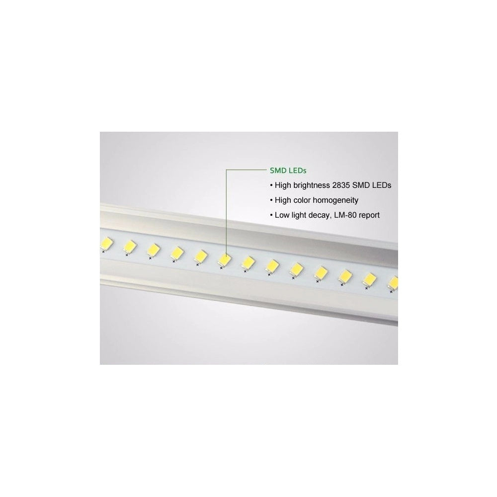 Trade Shop - Tubo T5 Neon Led 6 10 15 18 W Watt 30 60 90 120 Cm Luce Fredda Naturale Calda - -bianco Naturale  Copertura Trasparente 60 Cm   -