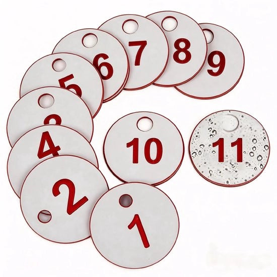 Etichette identificative per animali - 50 pezzi - Materiale ABS - 4mm di diametro - Per apicoltura e allevamento