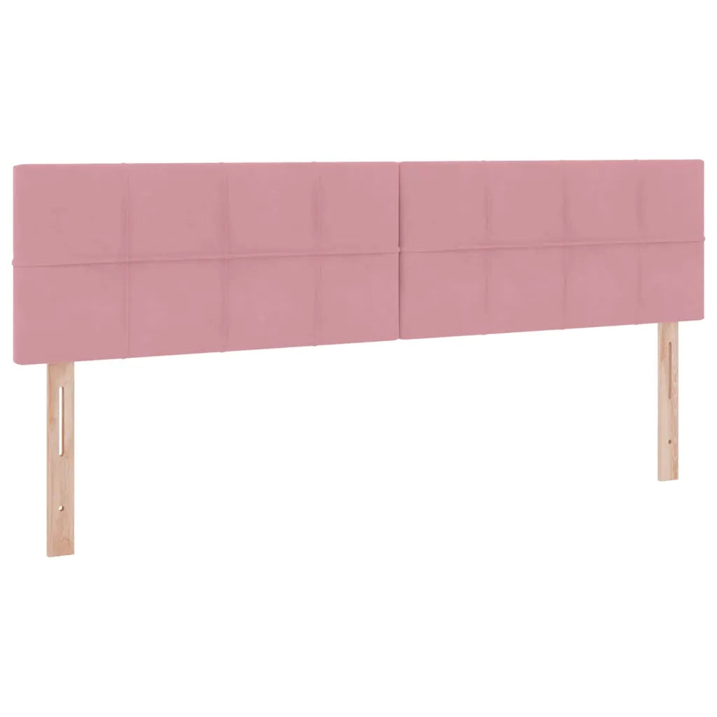 Letto con Contenitore con materasso Rosa 160 x 200 cm Velluto 3370772