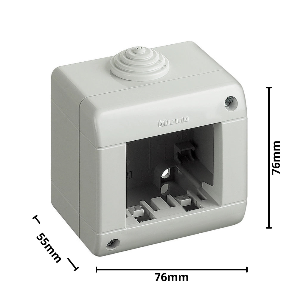 Custodia ip40 bticino 25402 per serie matix 2 moduli