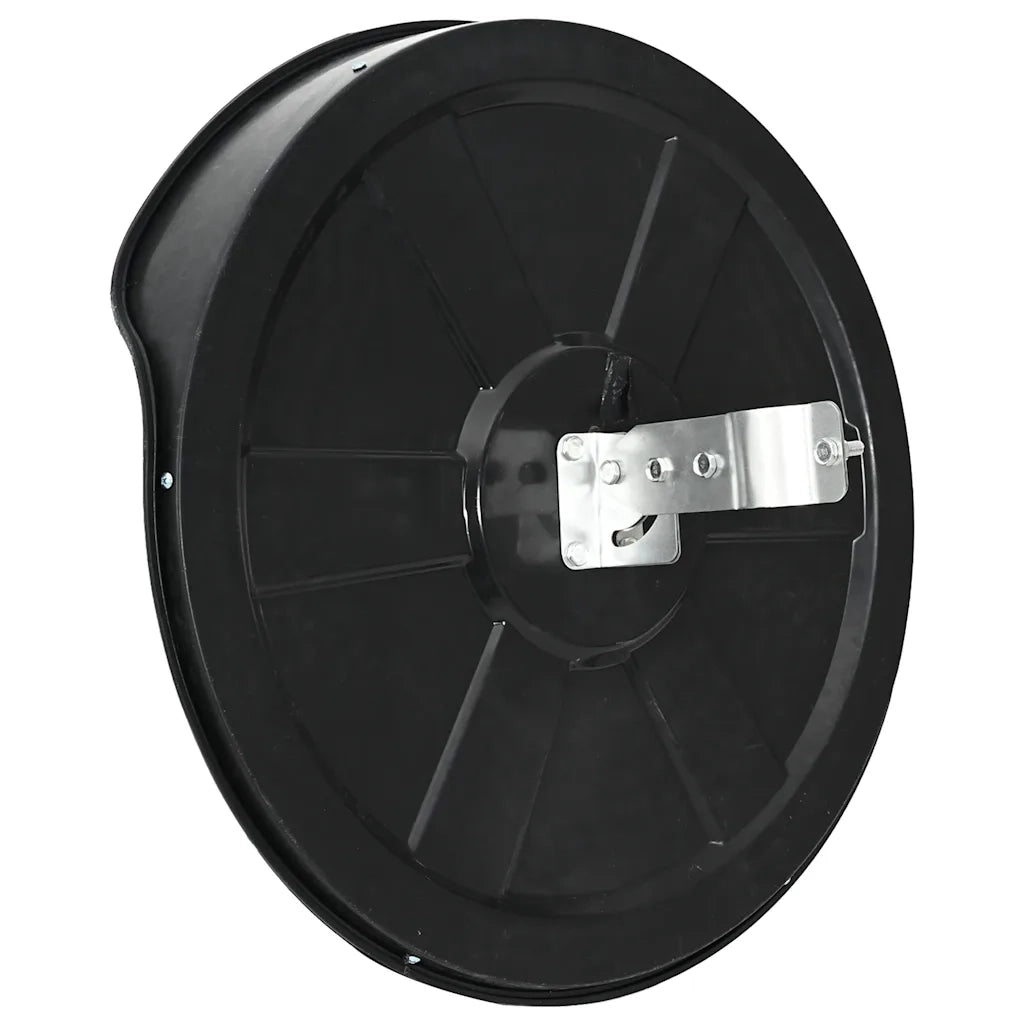 Specchio stradale convesso per esterni nero ?45 cm in policarbonato