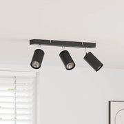 Faretto da soffitto Nero 38 x 6 x 16 cm Metallo 4108197