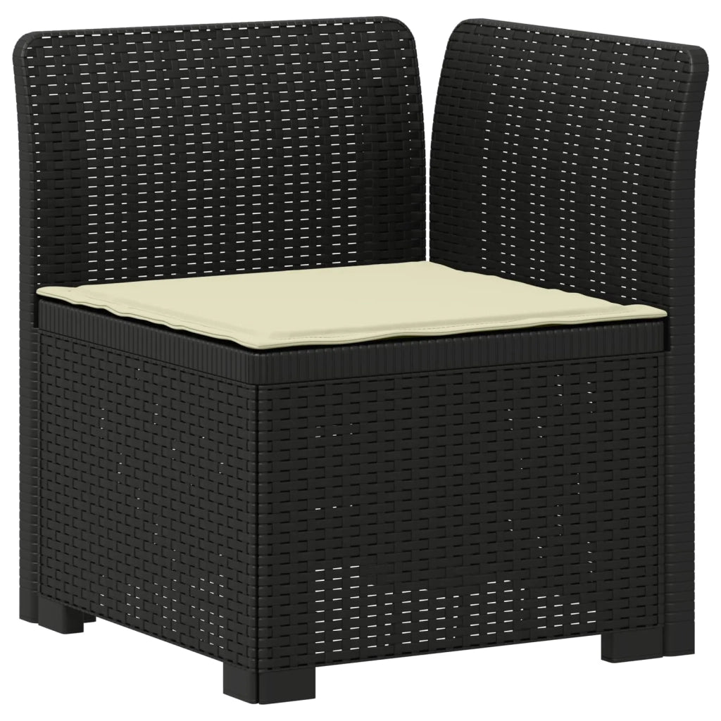 Divano da Giardino 6 Posti con Cuscini Aspetto Rattan PP 3444106